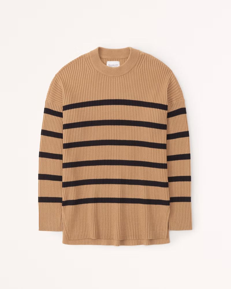 LuxeLoft Oversized Crew Sweater | Abercrombie & Fitch (US)