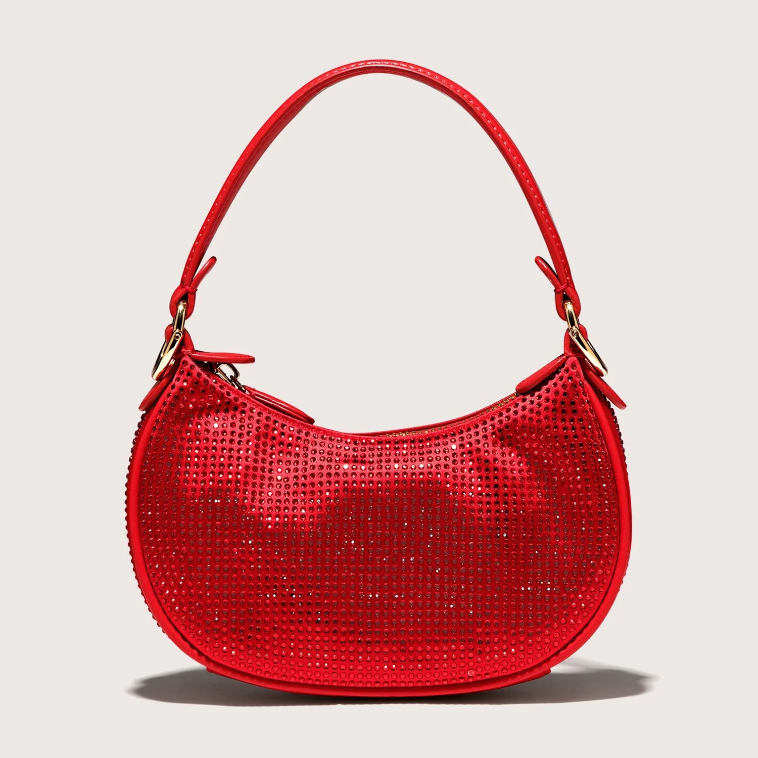 Red Sparkle Half Moon Crossbody Bag | Stoney Clover Lane | Stoney Clover Lane