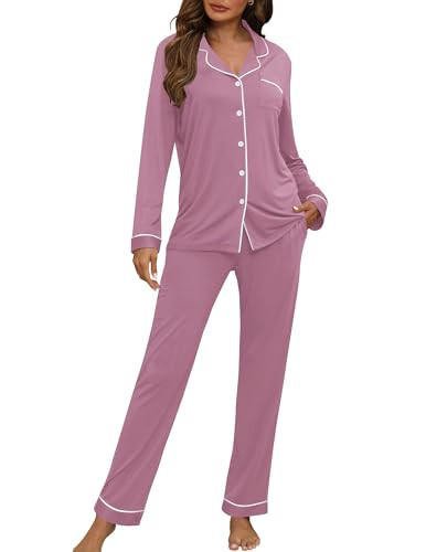 HNG Pijama De Navidad Women's Sleepwear Christmas Pajamas For Women Plus Size Bean Paste, XXL | Amazon (US)