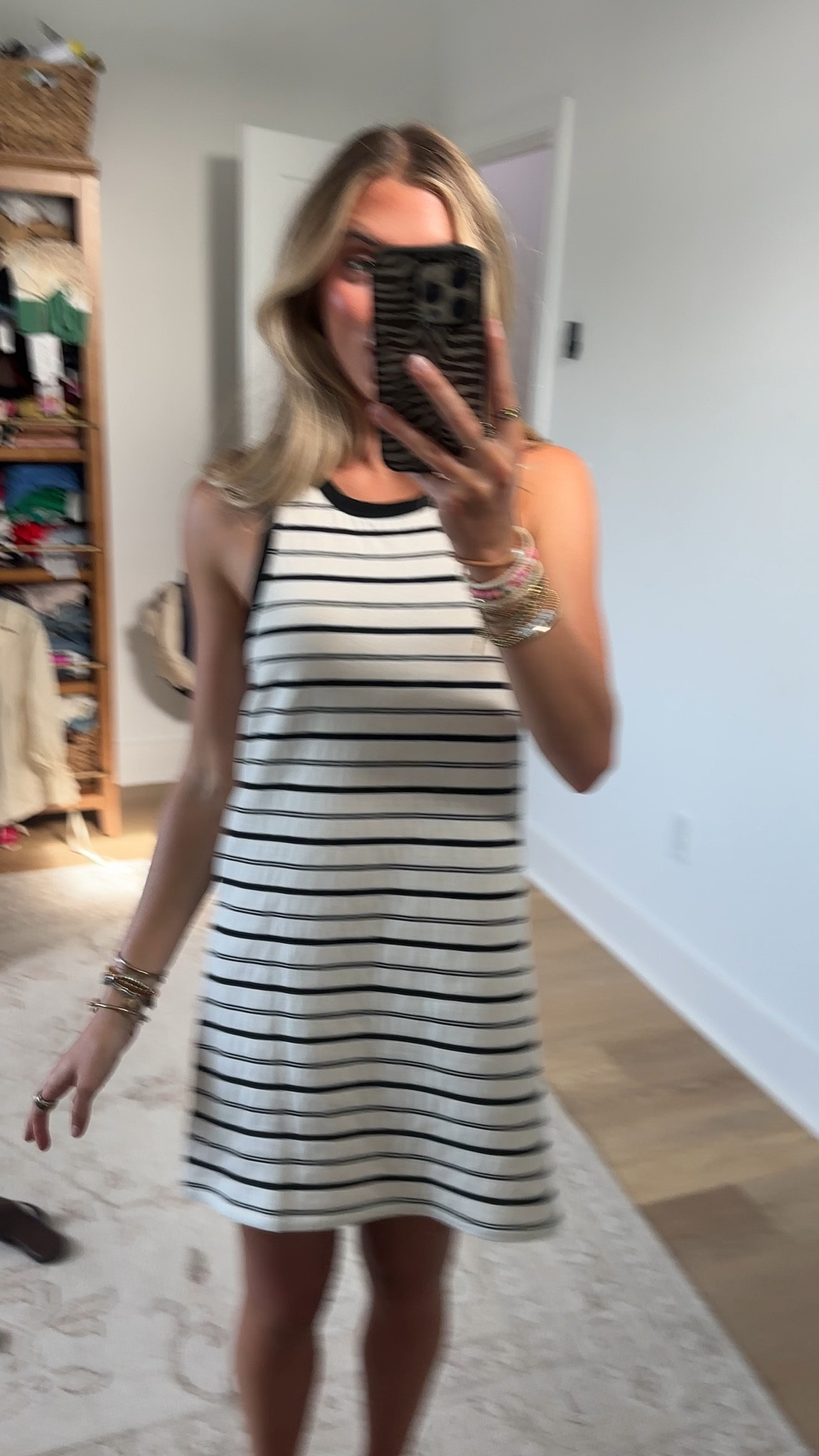 Objectrare size xs. My code is SLOANE15. Step into style with our Striped Mini Dress, the perfect addition to your wardrobe. Crafted from high-quality fabric, this dress boasts a comfortable fit while accentuating your curves. The bold stripes add a touch of modernity to the classic design

#LTKootd #LTKSaleAlert #LTKSeasonal