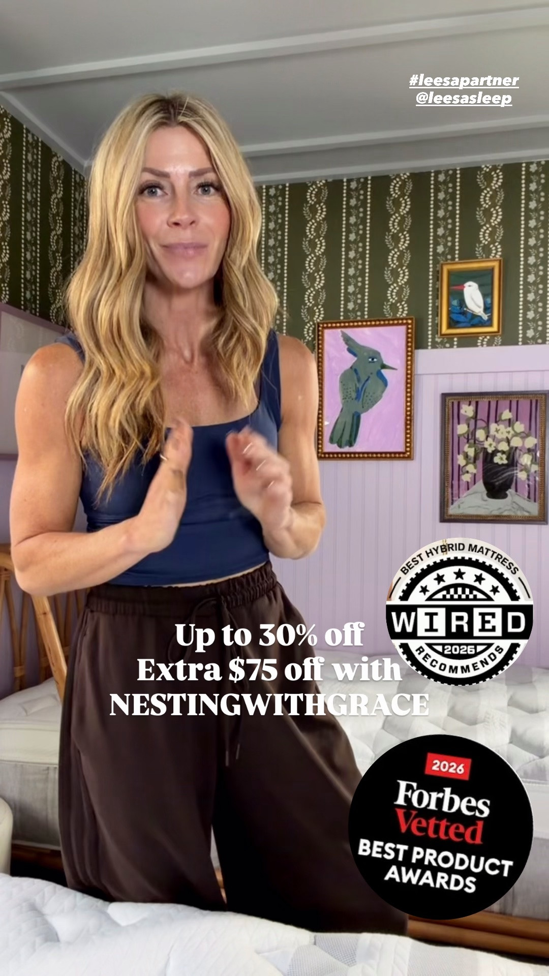 NESTINGWITHGRACE for extra $75 off

@leesasleep 
#leesasleep #mattress
#Leesapartner