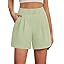 Feiersi Womens Casual Elastic Waist Wide Leg Suit Tailored Shorts Summer Dressy Work Shorts with ... | Amazon (US)