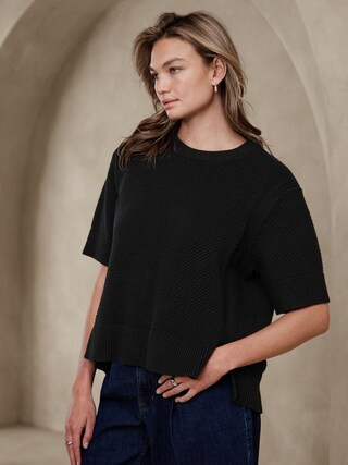 Textured Sweater T-Shirt | Banana Republic Factory