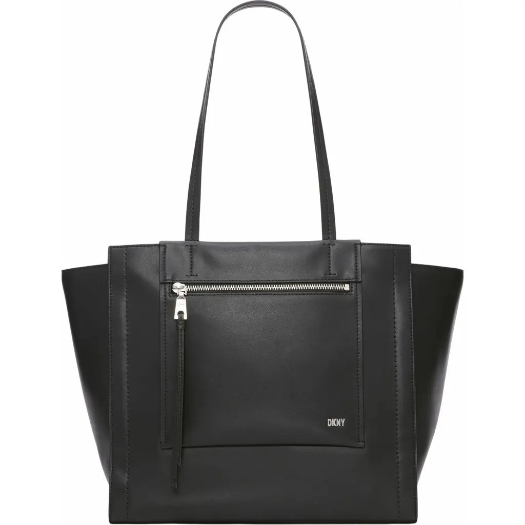 DKNY Pax Large Tote Bag in Black/silver at Nordstrom | Nordstrom