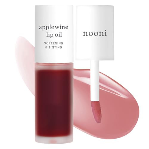 NOONI Korean Lip Oil - Applewine | Long-Lasting, Moisturizing, Plumping, Revitalizing for Dry Lips, Waterproof, No Peel Off, Hydrating, Nourishing Crystal Clear, 0.12 FL Oz | Amazon (US)