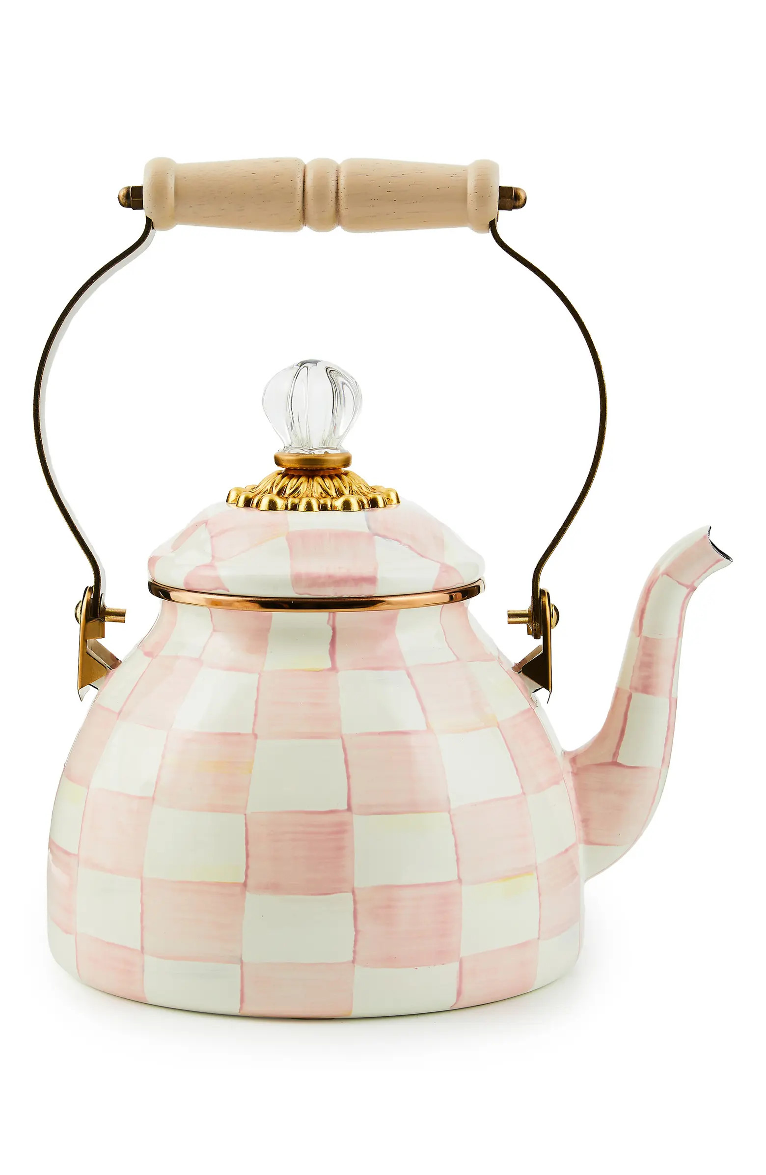 Rosy Check Enameled Steel 2-Quart Tea Kettle | Nordstrom