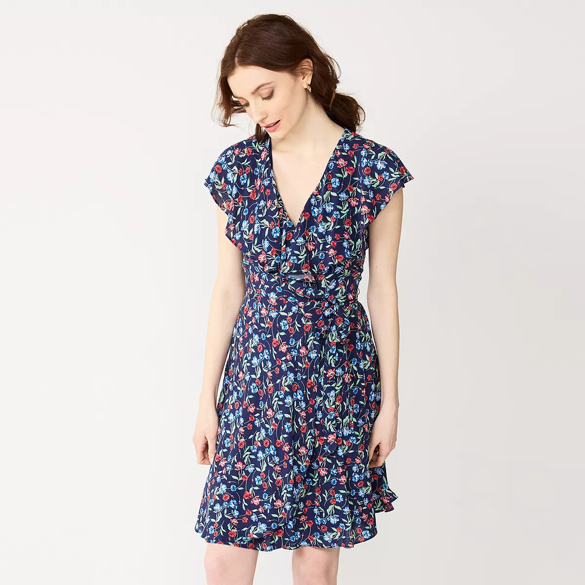 Women's DRAPER JAMES RSVP™ Ruffle Wrap Dress | Kohl's
