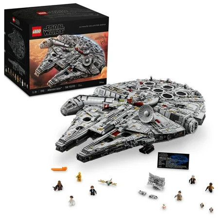 LEGO Star Wars Millennium Falcon - Building Set for Adults, Ages 16+ - Gift for Wedding, Groom - Movie Collectible Model Kit - Display in Home or Office - 75192 | Walmart (US)