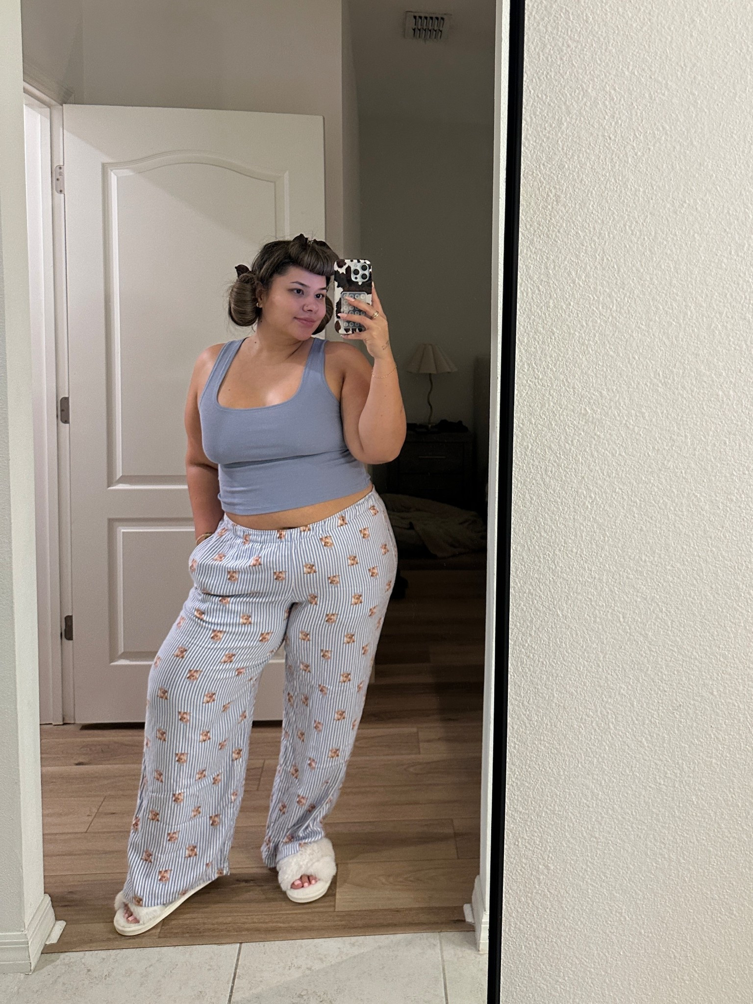 Cozy blue doggy pjs  🐶☁️✨ on clearance! Wearing size XXL in the pjs and 2x in the tank tops

#LTKCyberWeek #LTKselfcare #LTKGiftGuide