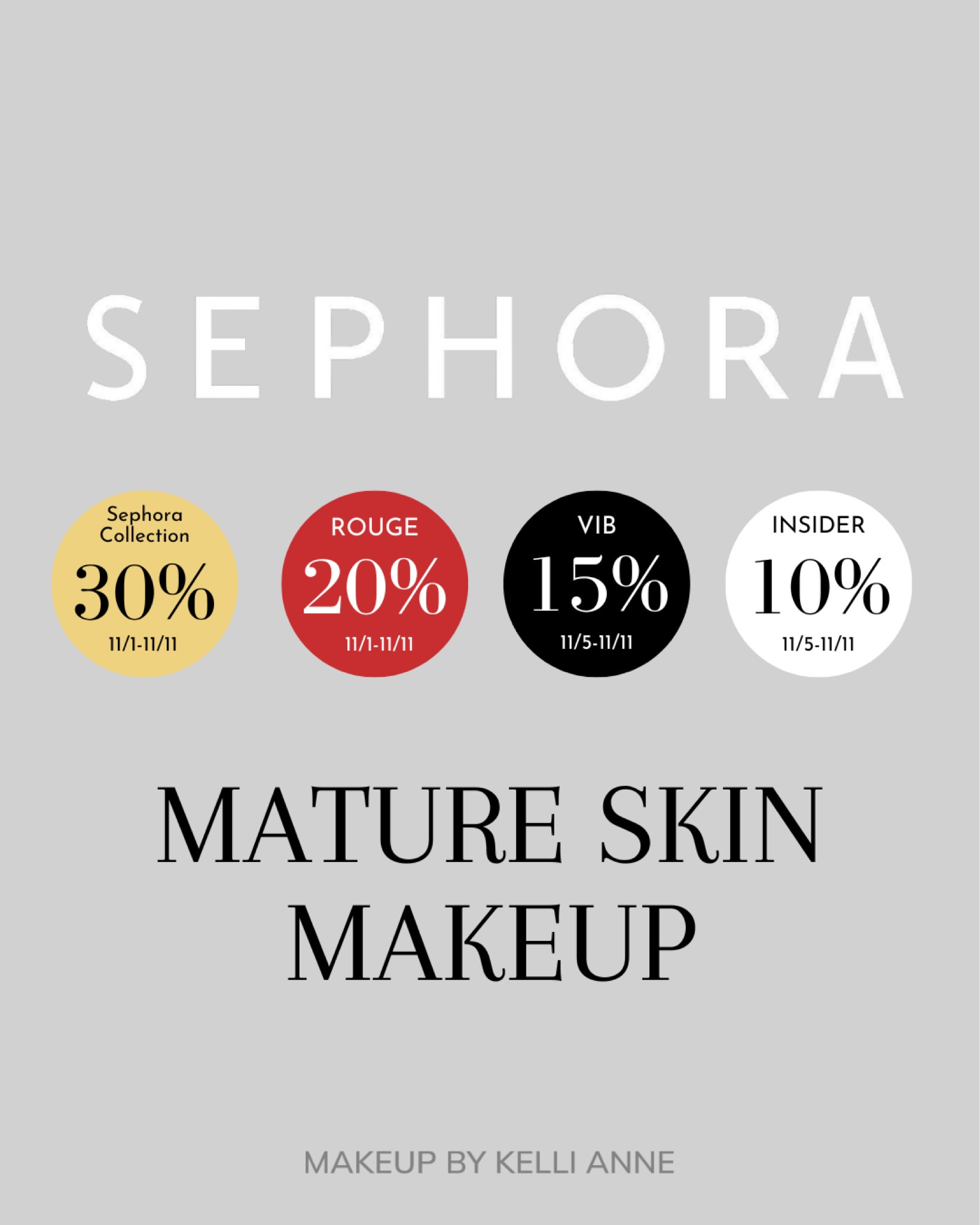 Mature Skin - Sephora Savings Event