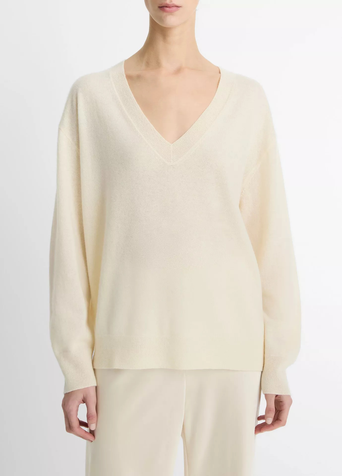 Cashmere-Silk Deep V-Neck Sweater | Vince LLC