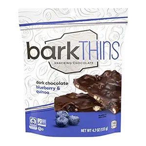 barkTHINS Dark Chocolate Blueberry with Quinoa Crunch, 4.7 oz | Amazon (US)