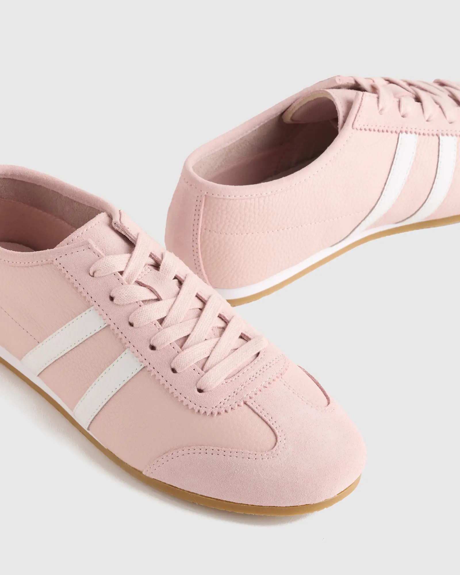 Italian Leather & Suede Low Profile Sneaker | Quince