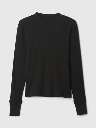 Essential Rib Mockneck T-Shirt | Gap (CA)