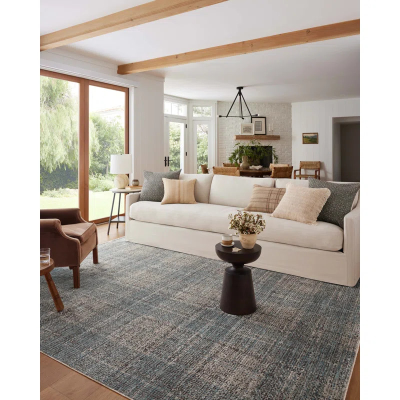 Angela Rose x Loloi Ember Denim / Charcoal Area Rug | Wayfair North America