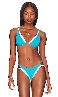 L*SPACE Fused Finneas Bikini Top in Electric Blue & Sky Blue from Revolve.com | Revolve Clothing (Global)