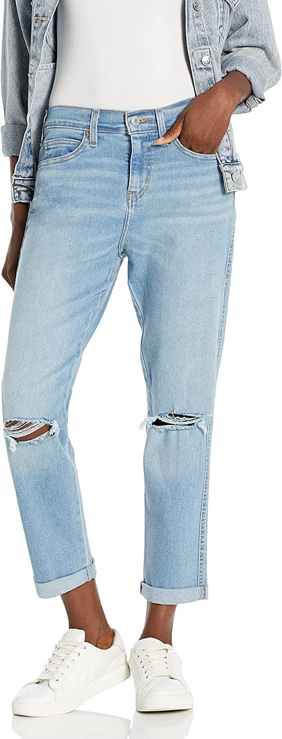 Women's Mid Rise Slim Boyfriend Jeans (Standard and Plus) | Amazon (US)