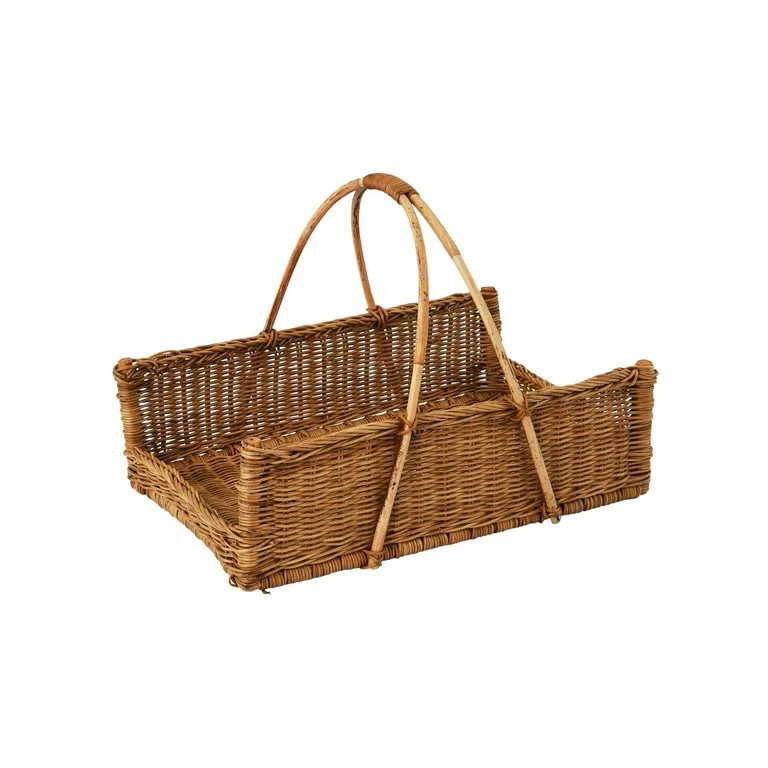Creative Co-Op Decorative Handwoven Rattan Hanging Basket, Natural | Walmart (US)