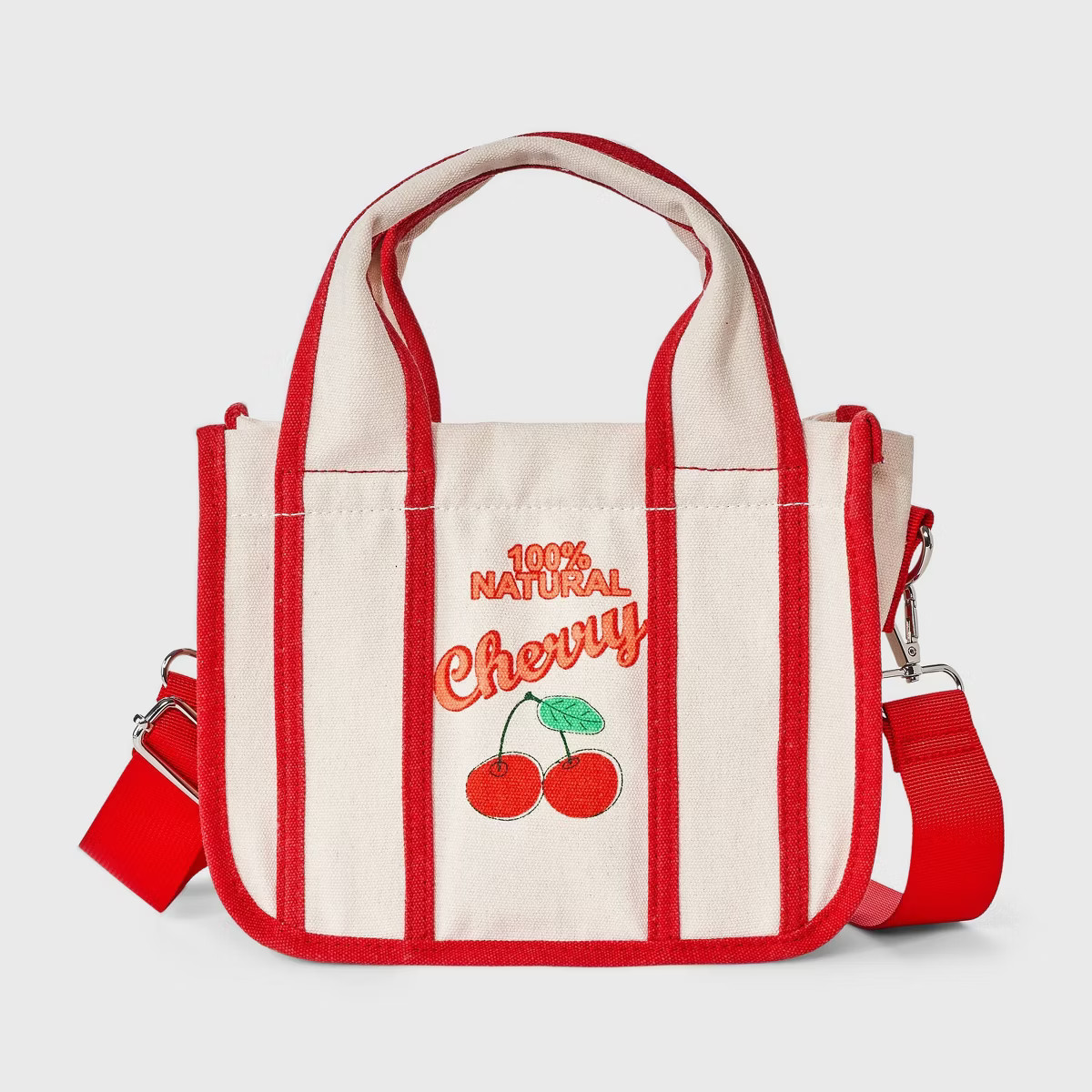 Girls' Cherry Mini Tote Crossbody Bag - art class™ Red | Target
