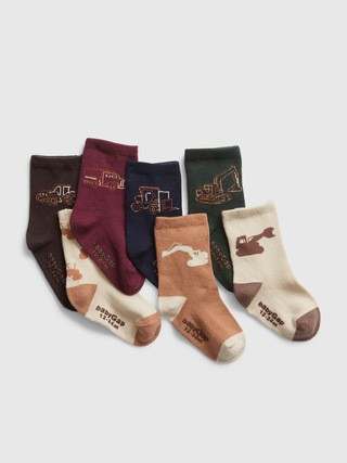 Toddler Construction Crew Socks (7-Pack) | Gap (US)