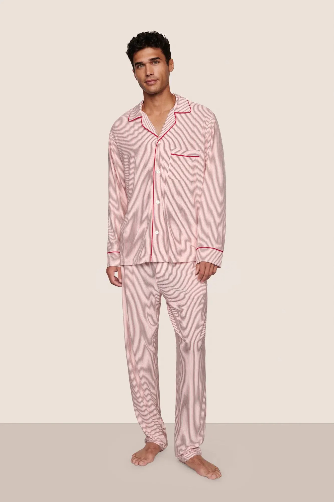William Printed TENCEL™ Modal Long PJ Set | Eberjey
