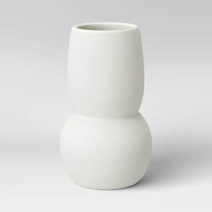 Round Textured Ceramic Vase White - Project 62™ | Target
