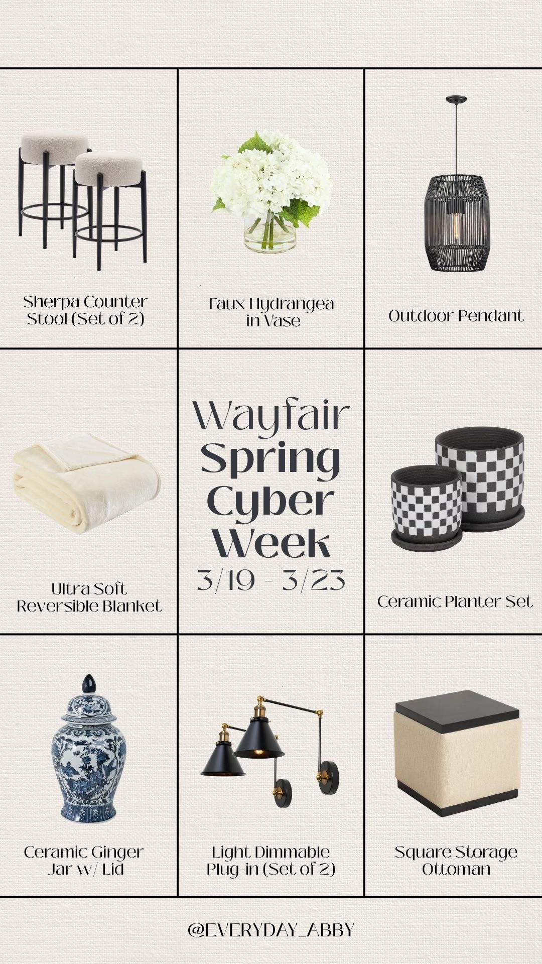 Wayfair Spring Cyber Week starts tomorrow - March 23rd, and I have some cute pieces I can’t wait to show you to refresh your space for spring! You can get everything you need now for up to 80% off! Here’s my current faves @Wayfair #Ad #WayfairPartner #Wayfair

#LTKHome