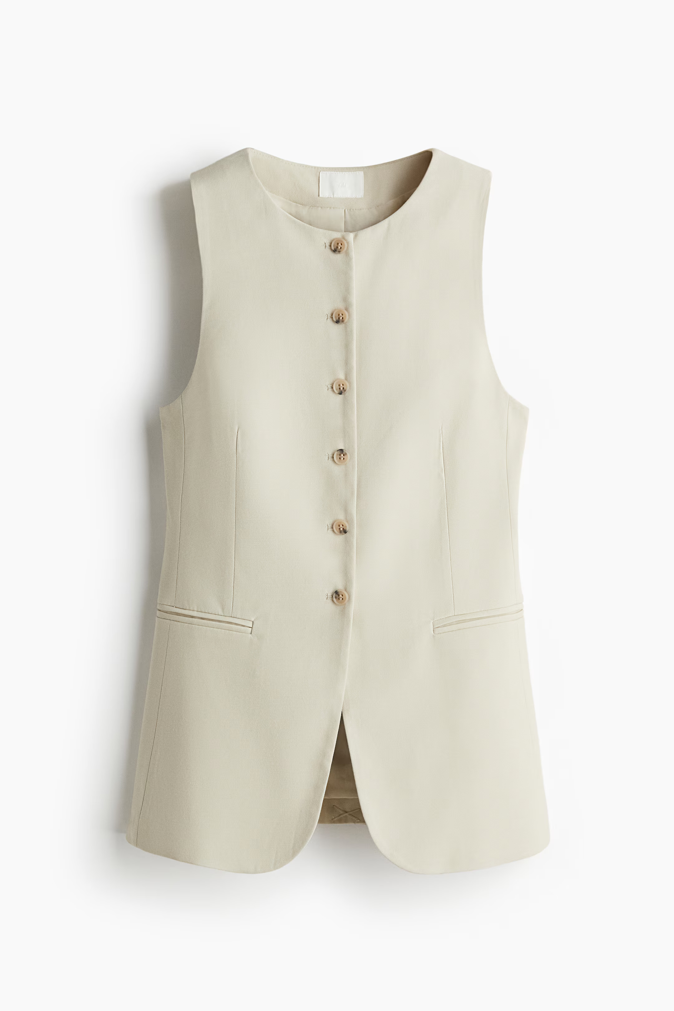 Long Suit Vest - Light beige - Ladies | H&M US | H&M (US + CA)