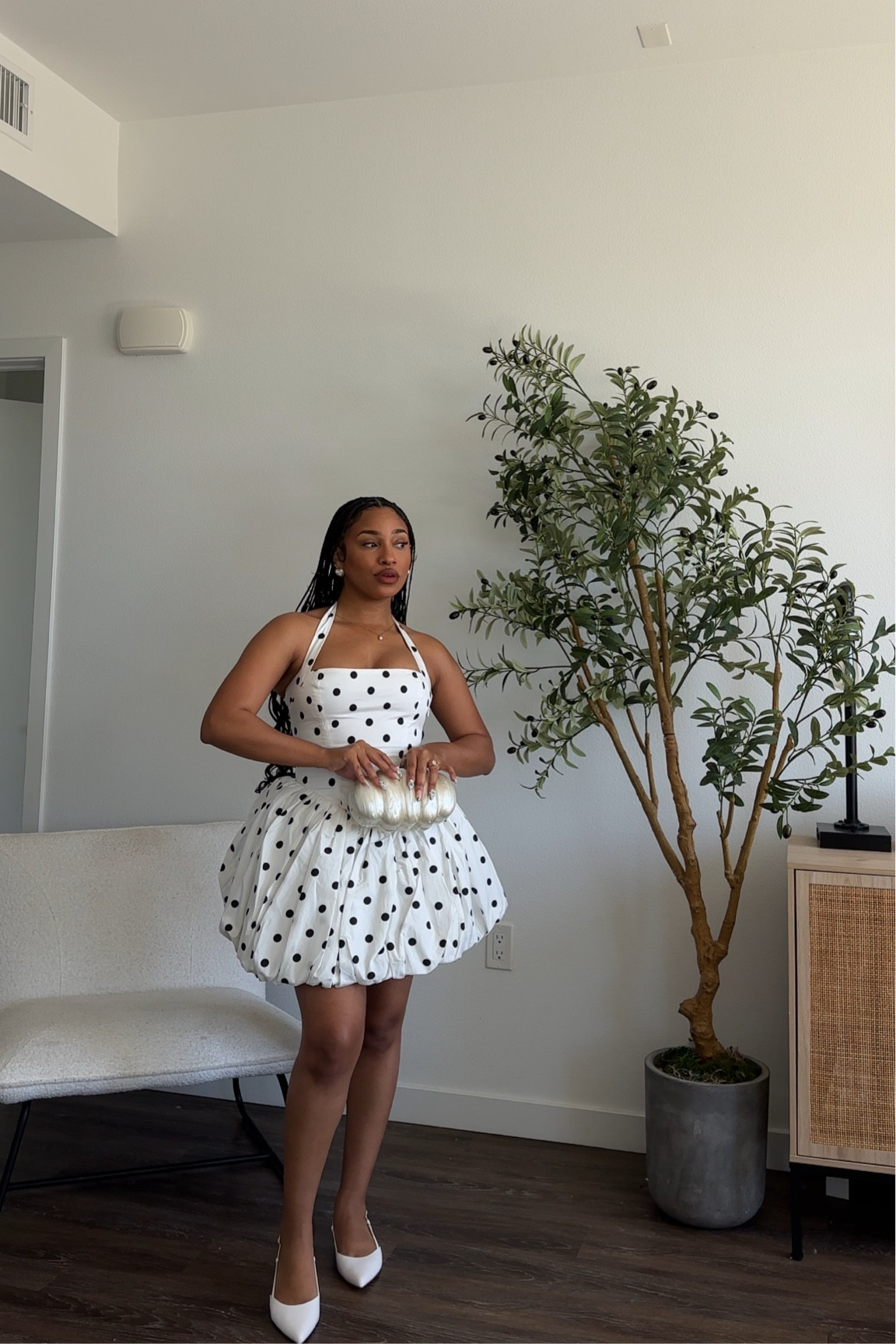 Black & White Outfit | Poka Dot Dress

#LTKStyleTip