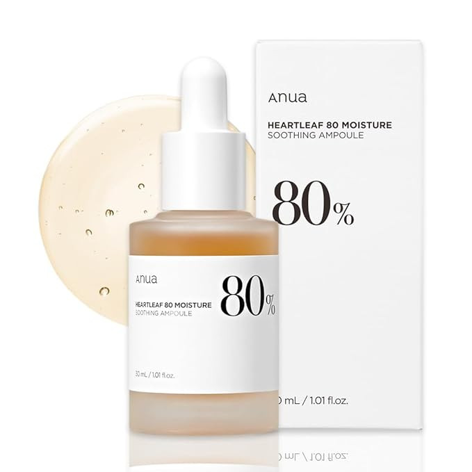 Anua Heartleaf 80% Soothing Ampoule 30ml / 1.01 fl.oz. I non-greasy, highly concentrated skin cal... | Amazon (US)