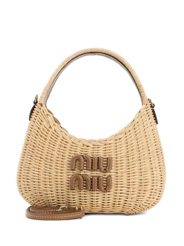raffia tote bag | Farfetch Global