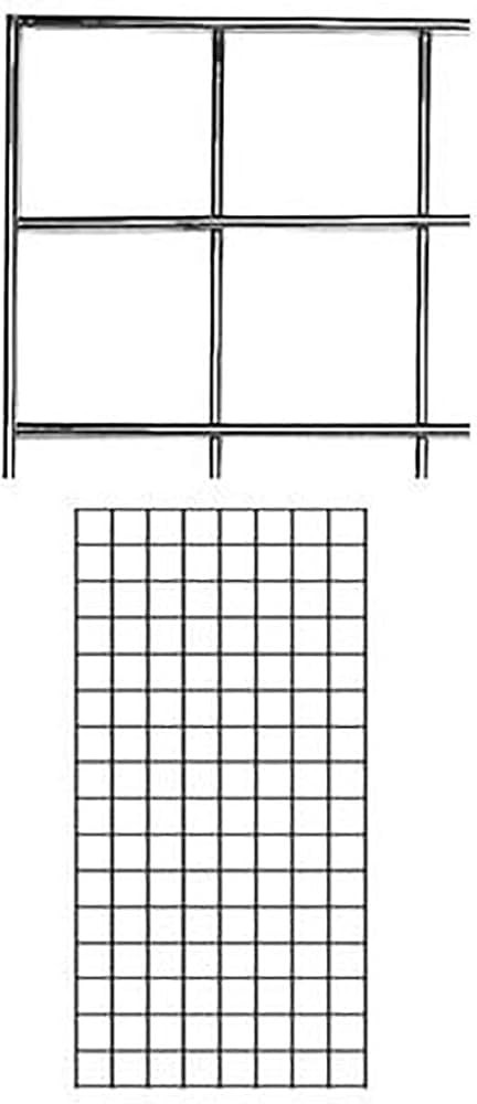 SSWBasics 2' X 4' Chrome Wire Grid Wall Panels - Durable Grid Wall Display for Retail and Home Us... | Amazon (US)
