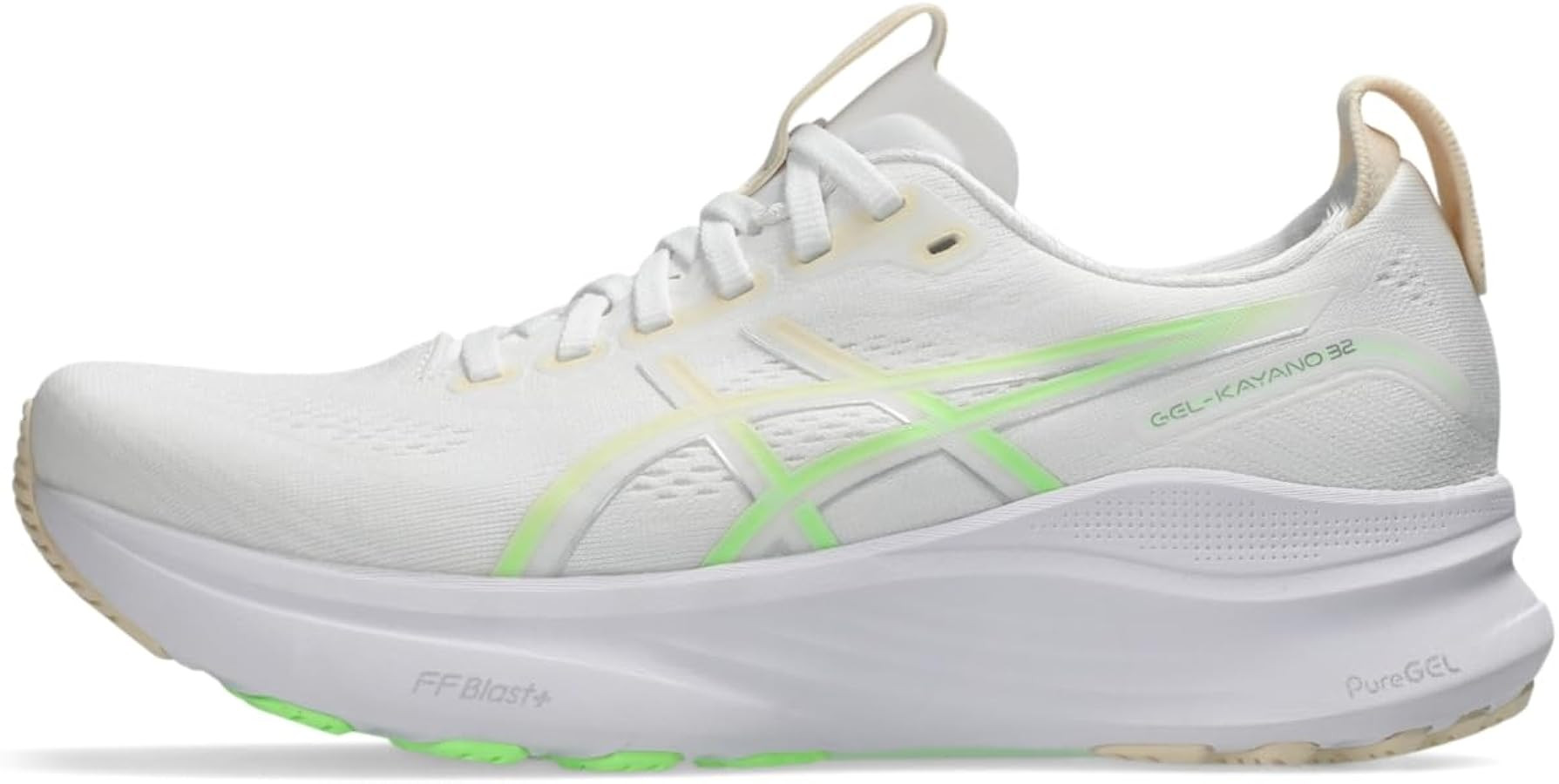 Amazon.com | ASICS Women's Gel-Kayano 32 Running Shoes, 9, White/Seashell | Volleyball | Amazon (US)