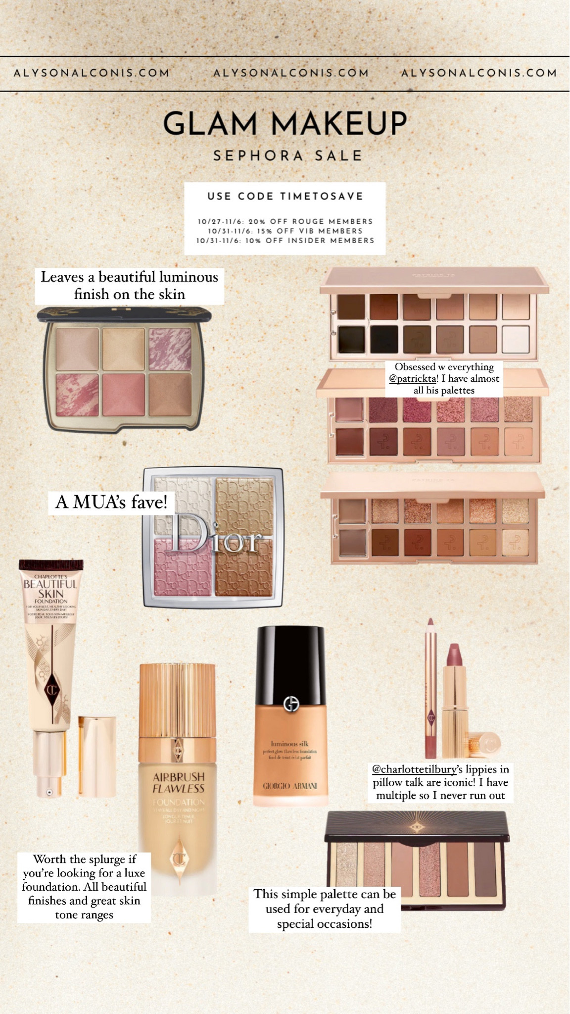 Sephora luxe makeup picks! Lots of these are MUA kit staples for a good reason! All these sephora sale picks work on my south East Asian skintone 🥰

Use code TIMETOSAVE for 15% off for VIB members 

#LTKbeauty