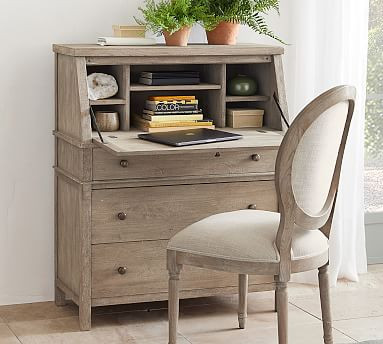 Toulouse 36" Secretary Desk with Drawers | Pottery Barn (US)