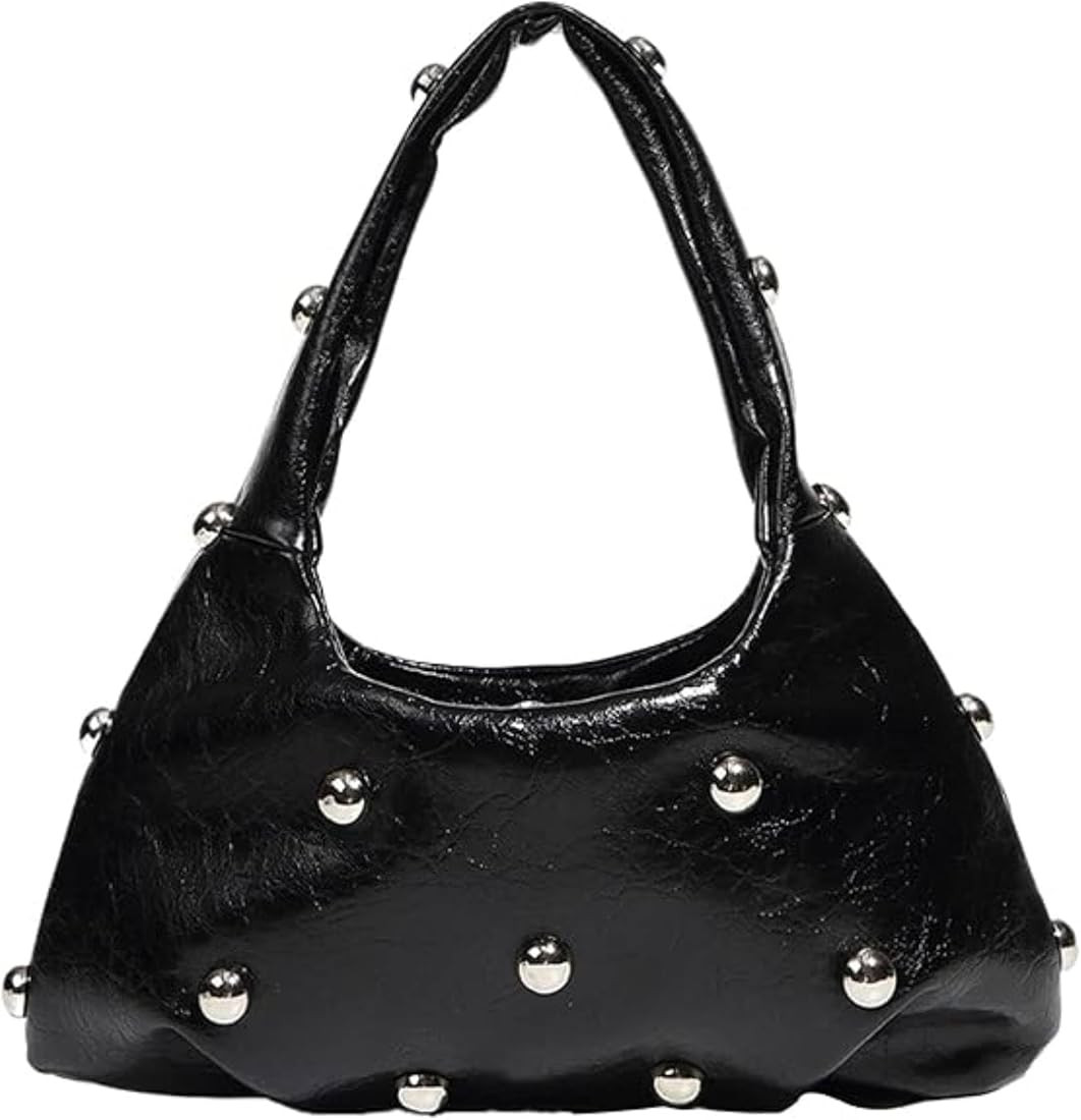 Studded Purses Y2k Shoulder Bag Small Shouder Purse 90s Punk Vegan Leather Designer Handbags Stre... | Amazon (US)