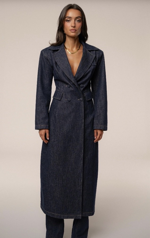 Dark Denim Coat 

#LTKMidsize #LTKStyleTip #LTKHoliday