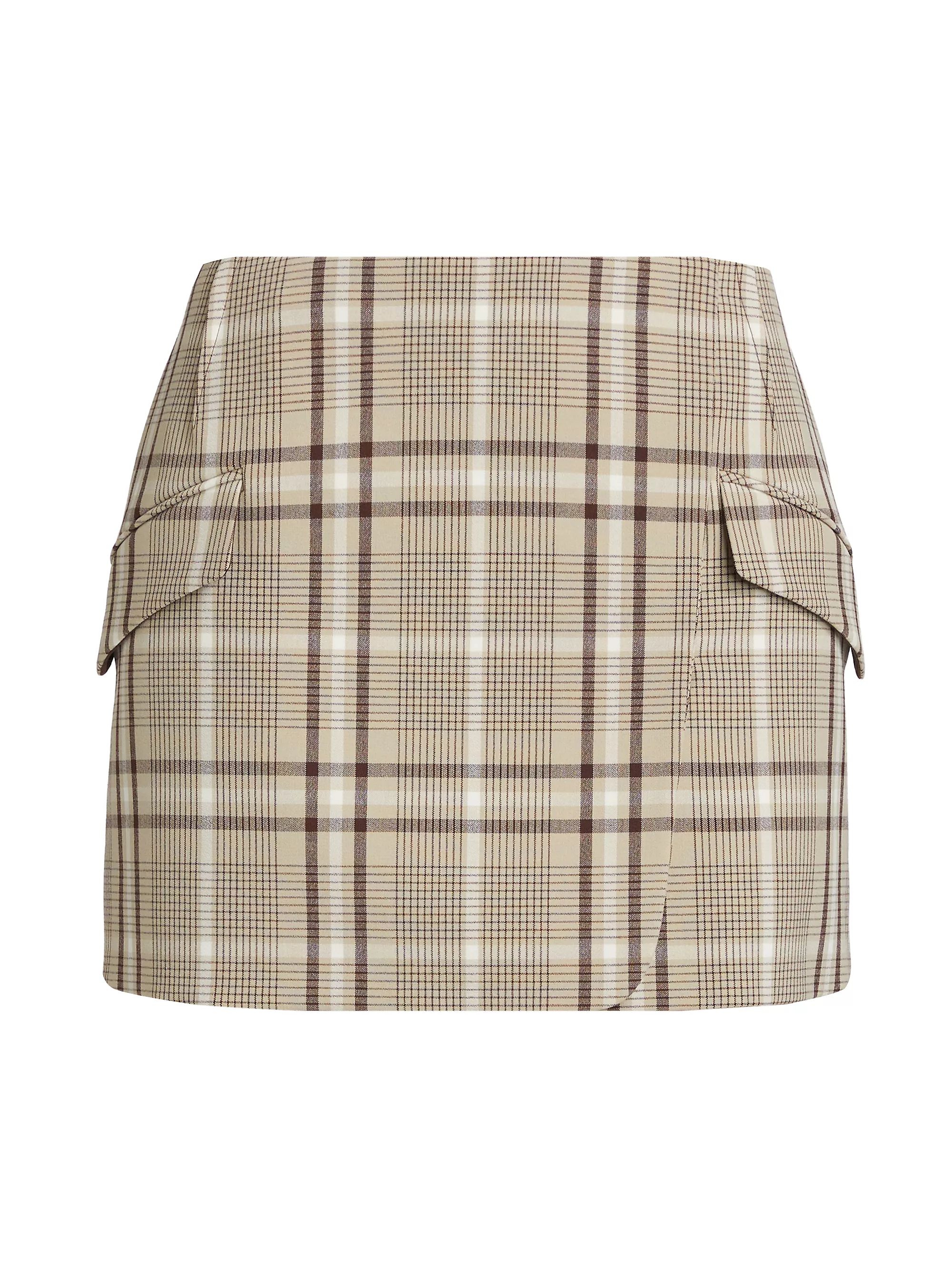 SIMKHAIPayton Plaid Wrap Miniskirt | Saks Fifth Avenue