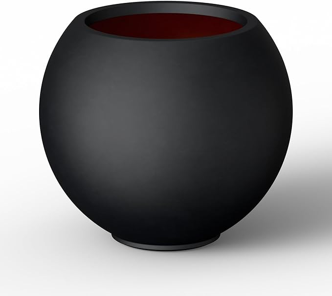 Kante Round Concrete Flower Pot, 19.3 Inch Dia (14" Opening) Sphere Shape Design Planter with Dra... | Amazon (US)