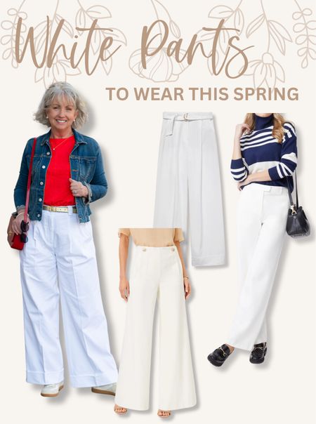 The perfect white pants for spring and summer!✨

#LTKSeasonal #LTKstyletip #LTKover40