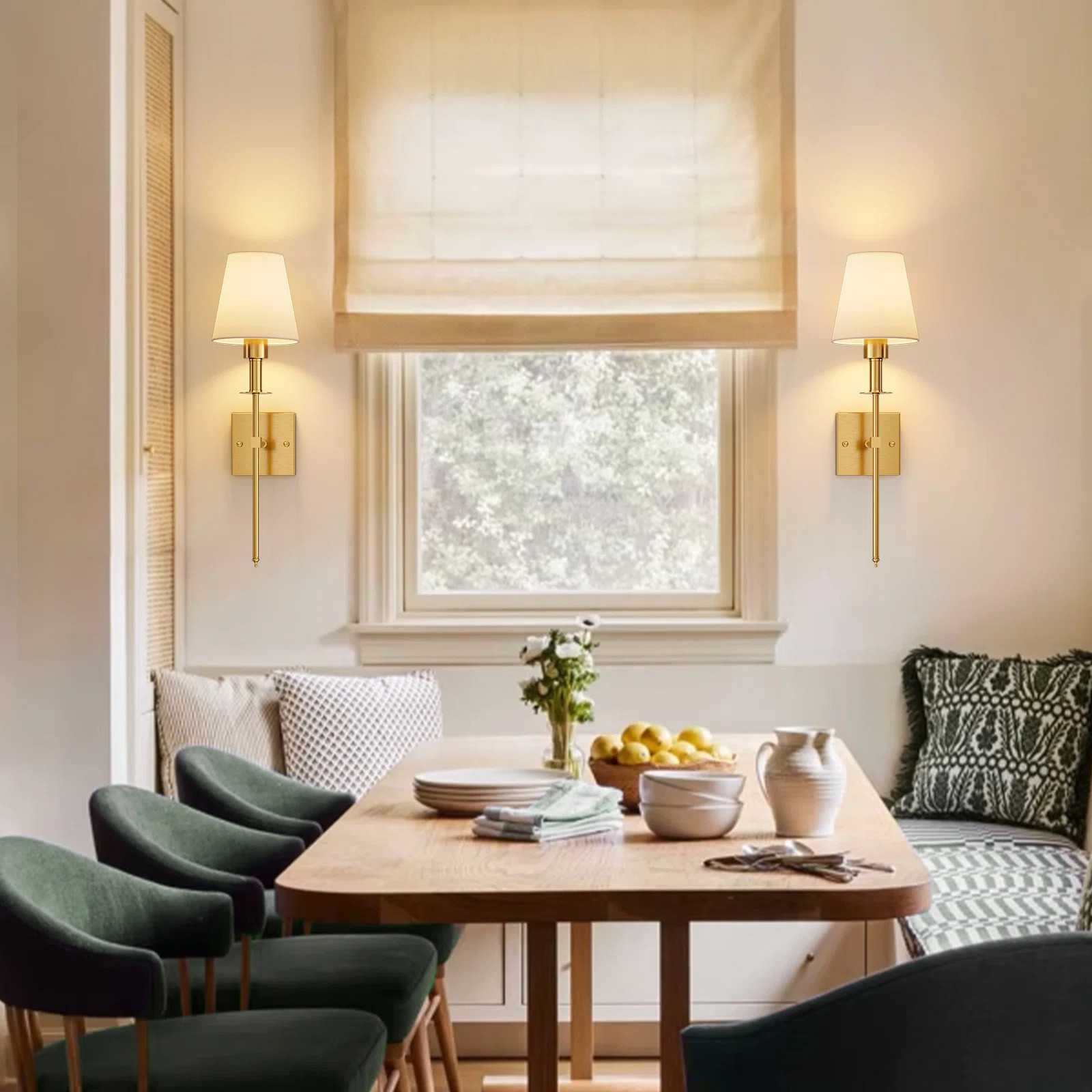 2-Pack Battery Operated Wall Sconces with Remote Control, Dimmable/ 1800k-6000k/ RGB/ Timer/ Memo... | Wayfair North America