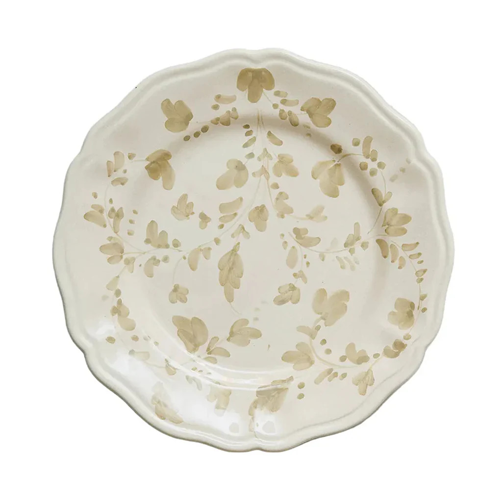 Flora Dinner Plate in Ecru | Over The Moon