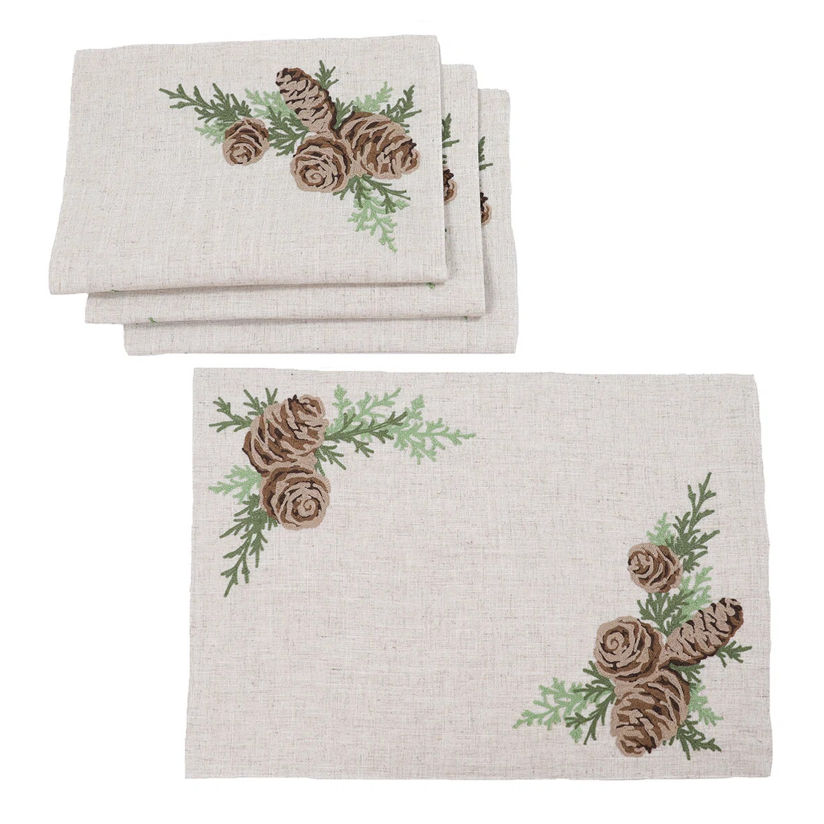 Woodville Embroidered Rectangle Placemat (Set of 4) | Wayfair North America