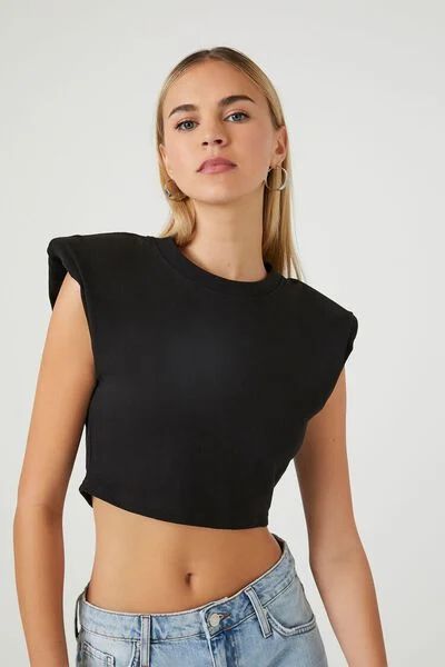 Padded Cropped Tee | Forever 21 | Forever 21 (US)
