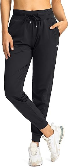 G Gradual Women's Joggers Pants with Zipper Pockets High Waisted Athletic Tapered Sweatpants for ... | Amazon (US)