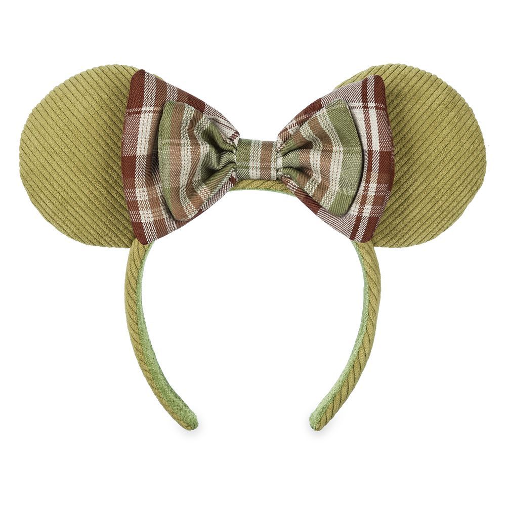 Minnie Mouse Ear Headband – Pear Plaid | Disney Store