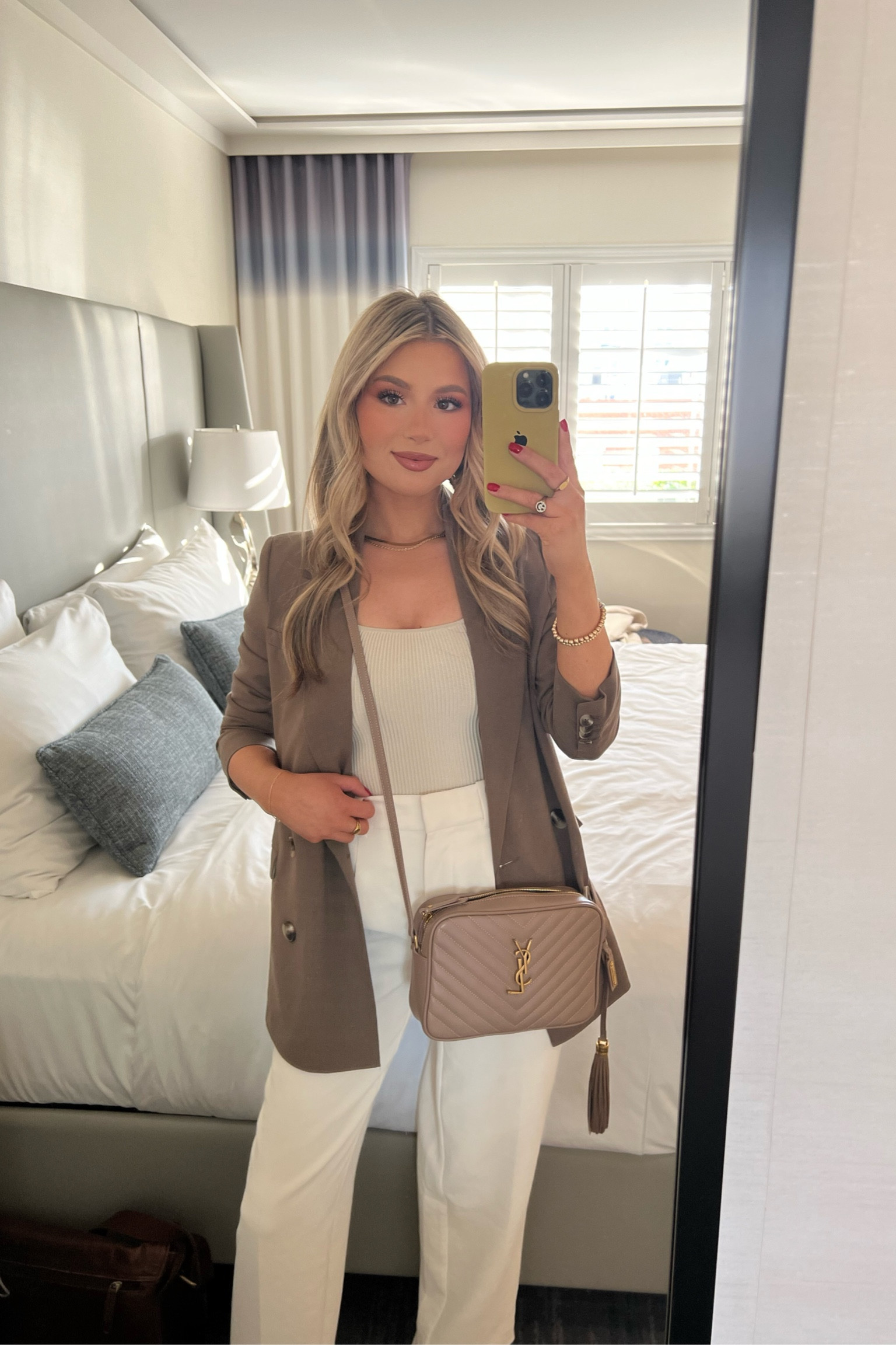 Going out🤍 Wearing Aritzia Wilfred Carrot Pants, Babaton Sculpt Knit Tank, Frank and Oak blazer🥰 

#LTKstyletip #LTKSeasonal #LTKbeauty
