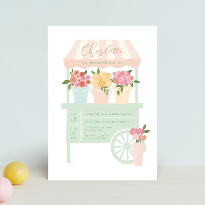 Petite flower cart | Minted