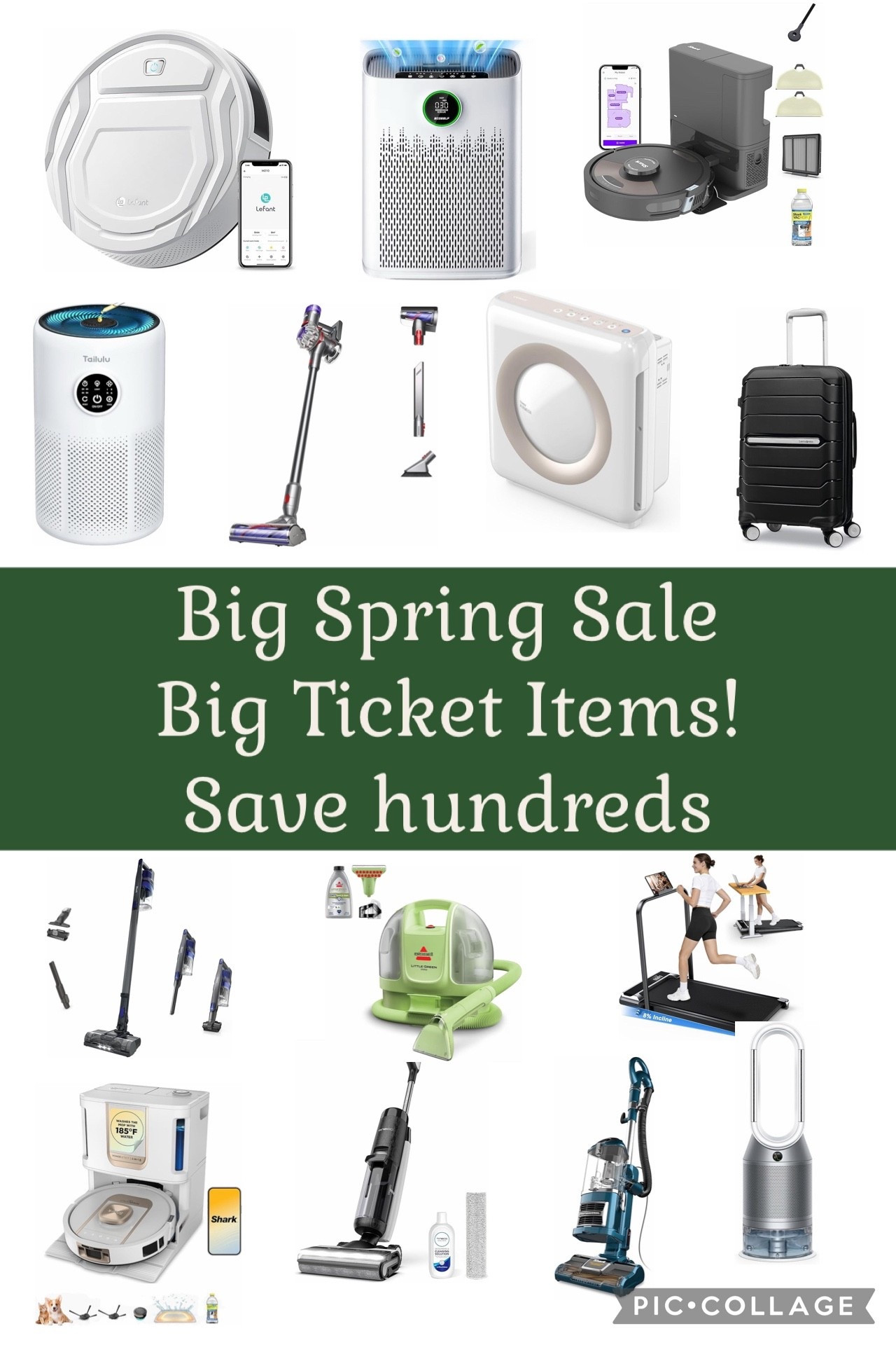 Amazon BIG SPRING SALE deals High ticket items! 

Save hundreds on these items! 

Vacuum stick robot pet hair air purifier shampoo machine treadmill suitcase luggage 

#LTKSaleAlert #LTKHome #LTKTravel