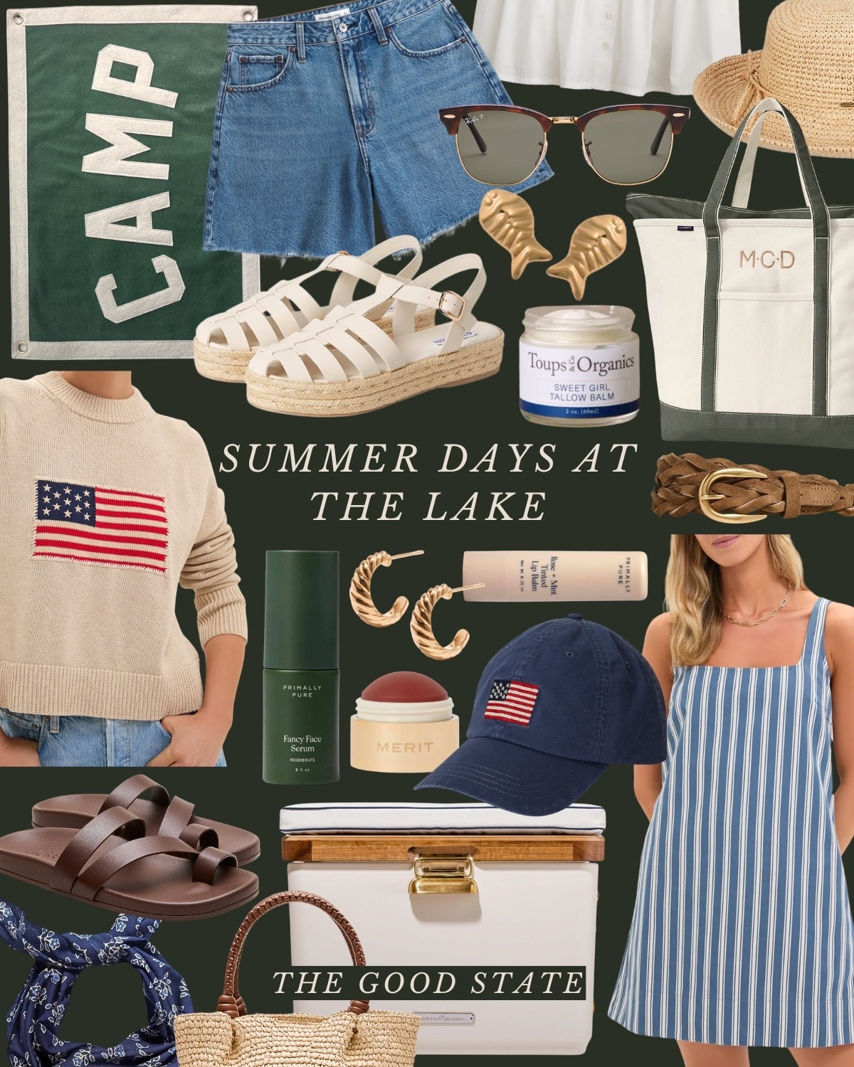 Summertime is almost here which means endless days at the lake. Slow, foggy mornings sipping coffee on the dock. Al Fresco brunch. Whimsical picnics mid-hike. Evenings spent lingering around a table under string lights while the cicadas sing their summertime song. There’s some special about lake days.

This collection is for the ladies planning their annual Memorial Day trip to the lake. Packing all the red, white and blue and their iconic JCrew rollnecks for cozy mornings and classic Old Navy Tees for boat days. This is for the ladies who love classic styles…or really anything remotely close to what the Kennedy’s would wear. Stripes, neck scarves, sunhats and boat totes. For the girlies who look like they came straight out of a 90s J.Cree catalog. This collection is for the ones who love casual outfits that are also elevated. Styles that stand the test of time. For the lovers of heritage pieces. This is for the ones who love natural earth tones, but also aren’t afraid of some fun pops of colors. For the gingham girlies and the ones who have a collection of American flag knit sweaters. The ones bringing back a nostalgic Americana summer. This is for you🛶🧺🌲

#LTKootd #LTKSaleAlert #LTKActive